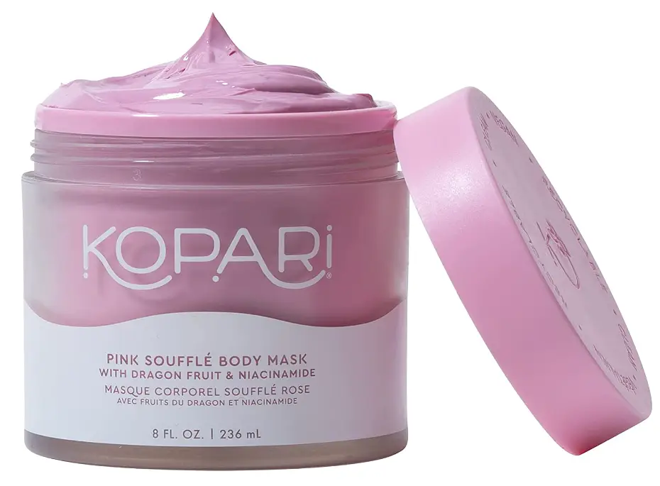 Pink Souffle Body Mask with Niacinamide, Kaolin Clay, Dragon Fruit, & Coconut Oil