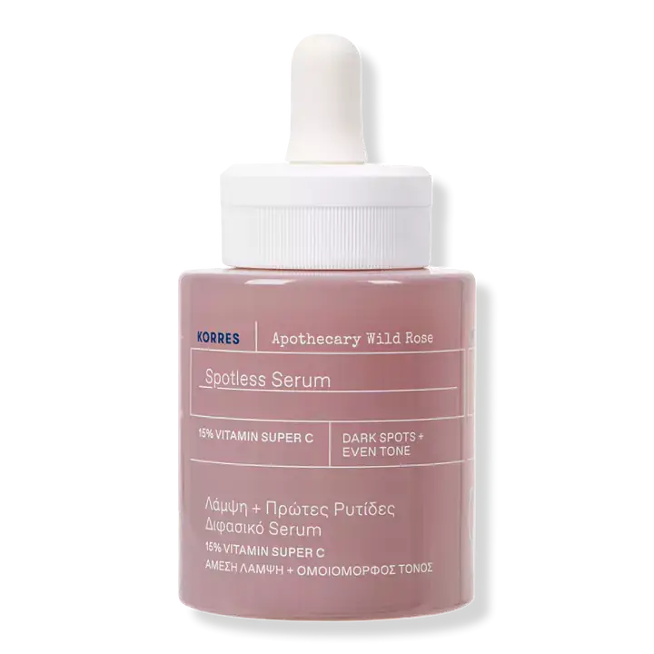 Korres Apothecary Wild Rose Spotless Serum with 15% Vitamin Super C