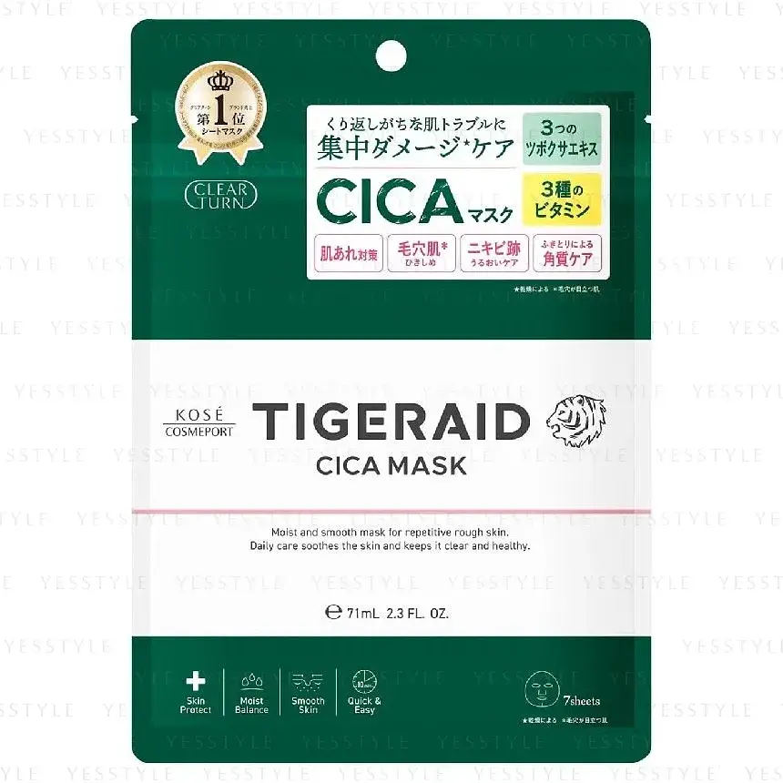 Clear Turn Tigeraid Cica Mask