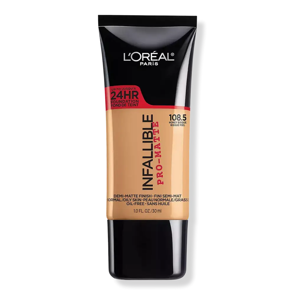 L'Oreal Infallible Pro-Matte Liquid Longwear Foundation 108 5 Honey Bisque