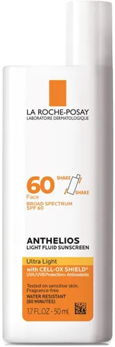 Anthelios Light Fluid Face Sunscreen SPF 60