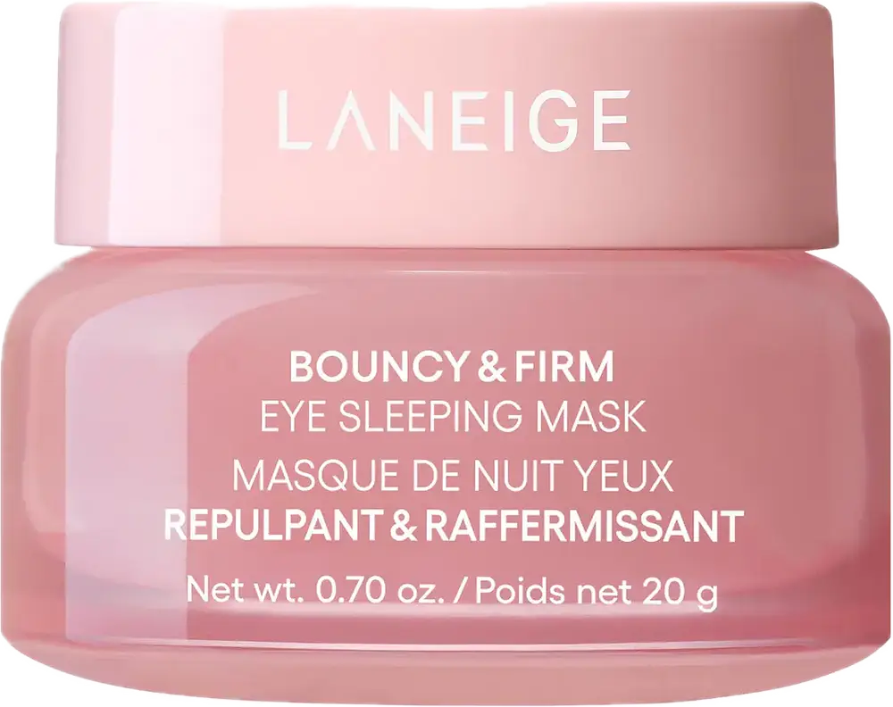 Bouncy & Firm Eye Brightening Sleeping Mask with Peony + Collagen Complex