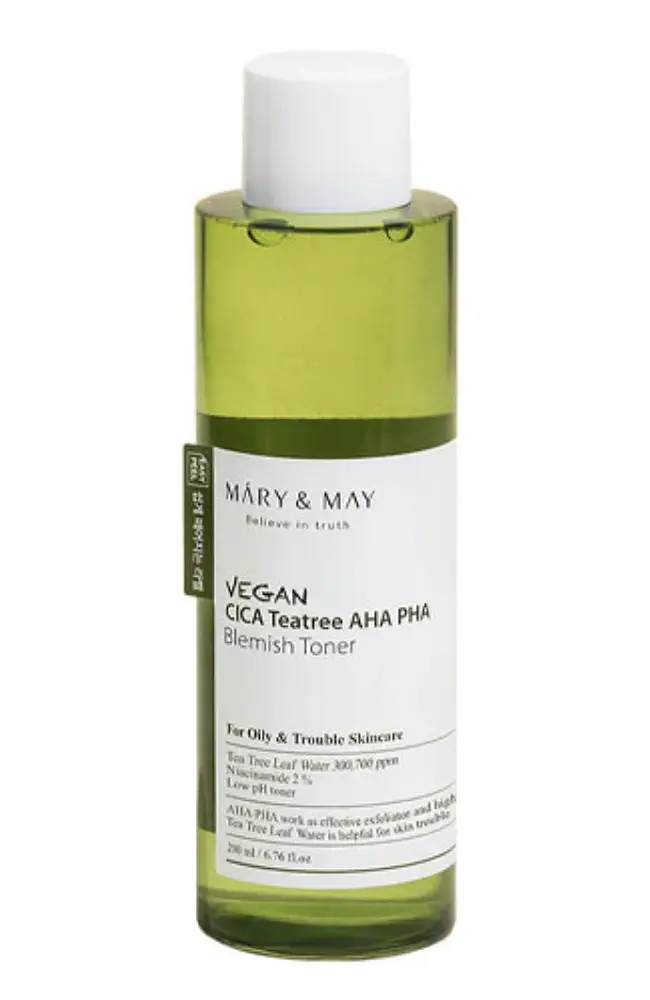 Vegan Cica Tea Tree AHA PHA Toner