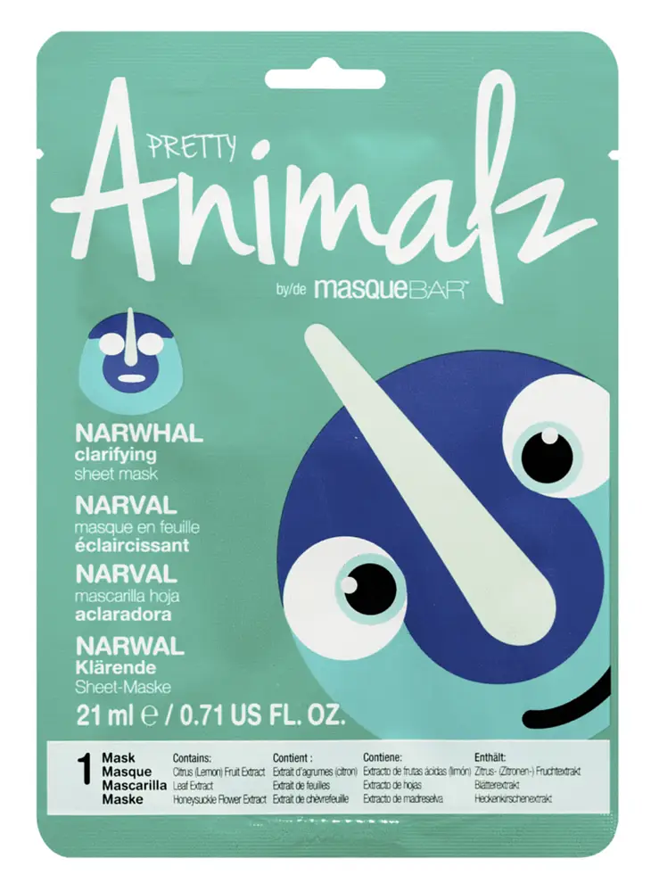 Hydrating Pretty Animalz Narwhal Mask