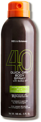 MDSolarSciences Quick Dry Body Spray SPF 40 Broad Spectrum UVA-UVB with SolSci-X
