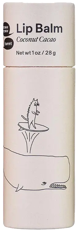 Meow Meow Tweet Vegan Lip Balm Coconut Cacao