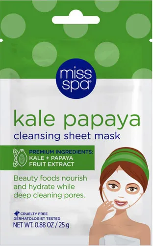 Kale Papaya Cleansing Facial Sheet Mask