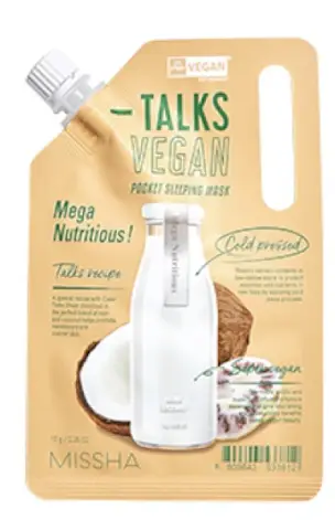 Talks Vegan Pocket Sleeping Mask Mega Nutritious