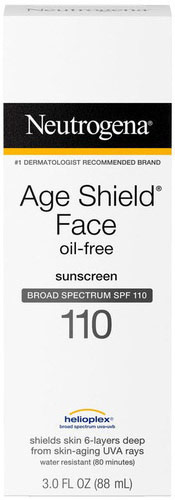 Age Shield Face Oil-Free Lotion Sunscreen Broad Spectrum SPF 110