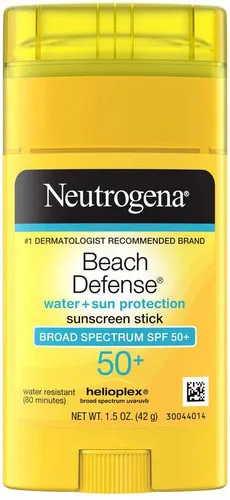 Beach Defense Water Sun Protection Sunscreen Stick Broad Spectrum SPF 50+