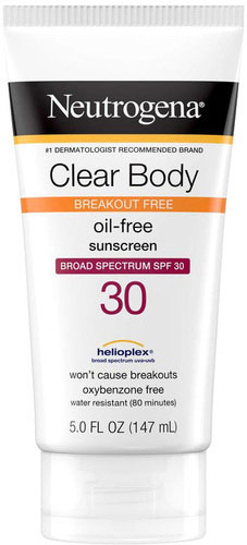 Clear Body Break-Out Free Liquid Lotion Sunscreen Broad Spectrum SPF 30