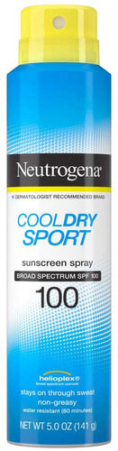 Cool Dry Sport Water-Resistant Sunscreen Spray SPF 100