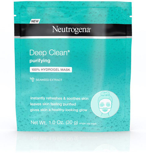 Neutrogena Deep Clean Purifying 100% Hydrogel Face Mask with Hyaluronic Acid