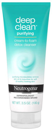 Neutrogena Deep Clean Purifying Cream to Foam Detox Cleanser