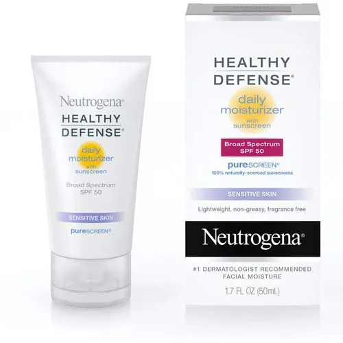 Neutrogena Healthy Defense Daily Moisturizer with Sunscreen Broad Spectrum SPF 50-Sensitive Skin