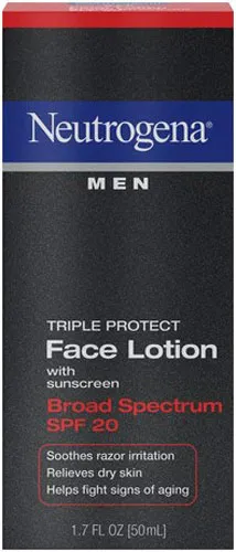 Neutrogena Men Triple Protect Face Lotion Broad Spectrum SPF 20