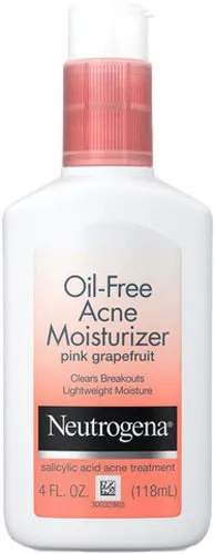 Neutrogena Non-Comedogenic Oil-Free Pink Grapefruit Acne Face Moisturizer with Salicylic Acid