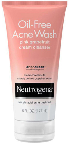 Oil-Free Acne Wash Pink Grapefruit Cream Cleanser