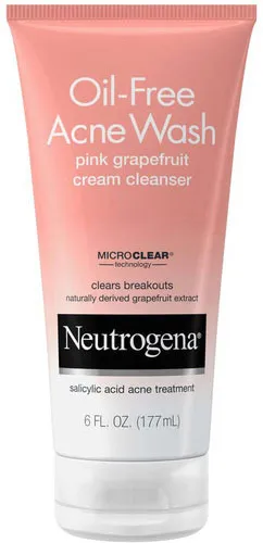 Oil-Free Acne Wash Pink Grapefruit Cream Cleanser