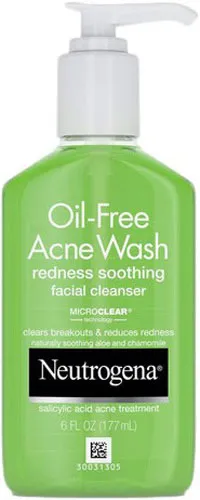 Neutrogena Oil-Free Acne Wash Redness Soothing Facial Cleanser