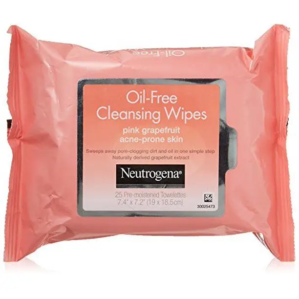 Oil-Free Facial Cleansing Wipes - Pink Grapefruit