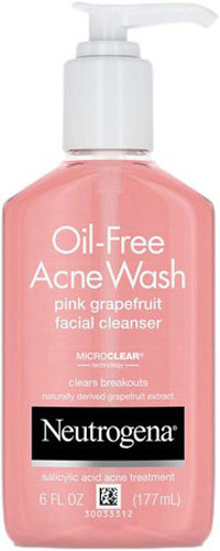 Pink Grapefruit Acne Face Wash & Cleanser with Vitamin C & Salicylic Acid