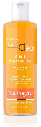 Rapid Clear 2-in-1 Fight & Fade Salicylic & Glycolic Acid Toner for Acne & Marks