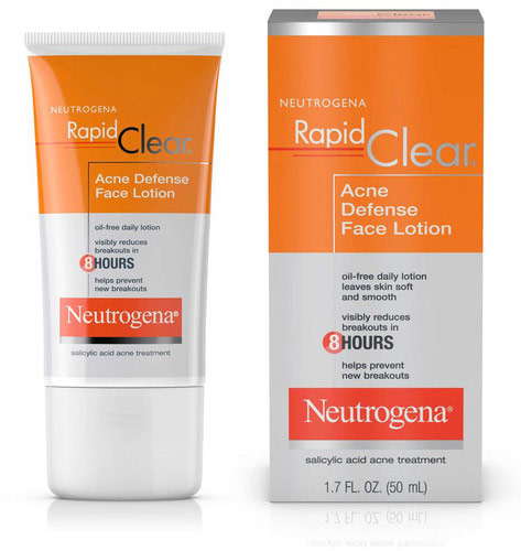 Rapid Clear Acne Defense Oil-Free Face Lotion & Moisturizer