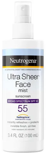 Neutrogena Ultra Sheer Face Mist Sunscreen Broad Spectrum SPF 55