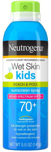 Neutrogena Wet Skin Kids Sunscreen Spray Broad Spectrum SPF 70
