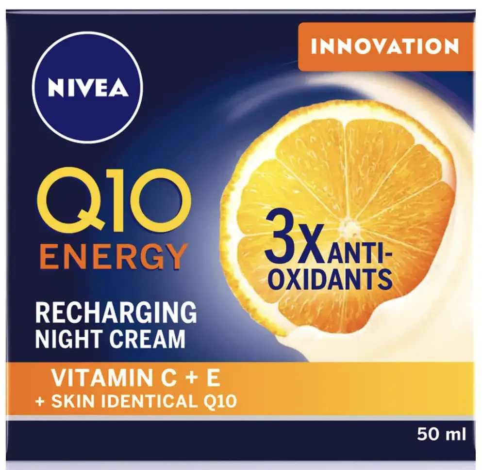 Nivea Q10 Energy Recharging Face Night Cream with Vitamin C