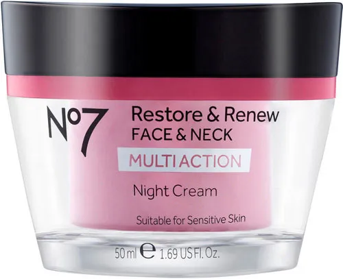 No7 Restore & Renew Face & Neck Multi Action Night Cream