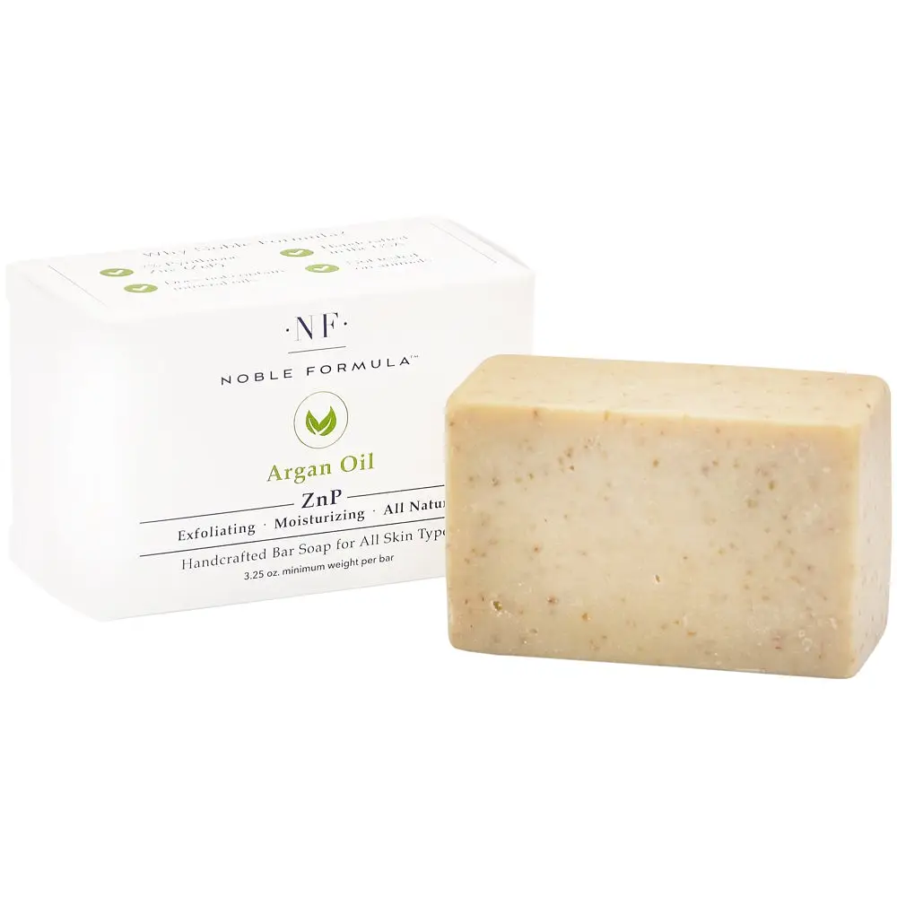 Noble Formula 2% Pyrithione Zinc (ZnP) Argan Oil Bar Soap