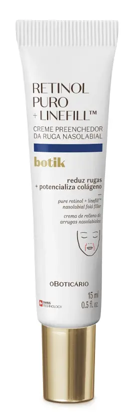 Creme Preenchedor da Ruga Nasolabial Botik Retinol Puro + Linefill