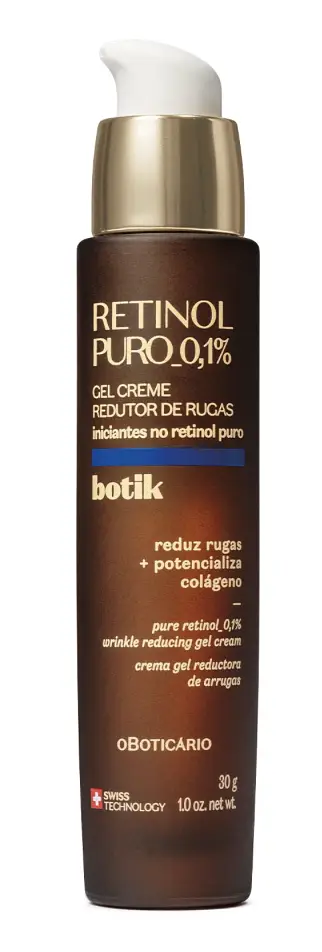 Gel Creme Redutor de Rugas Botik Retinol Puro 0,1%