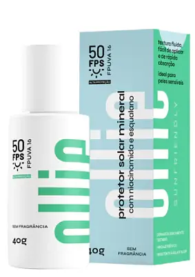 Ollie Protetor Solar Mineral Fluido SPF 50