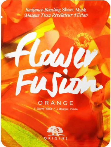 Flower Fusion Orange Radiance-Boosting Sheet Mask