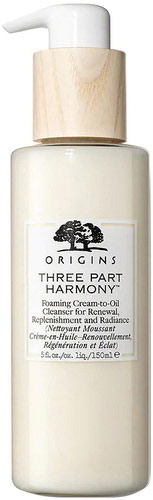 Three Part Harmony Foaming Cream-To-Oil Cleanser For Renewal, Replenishment and Radiance