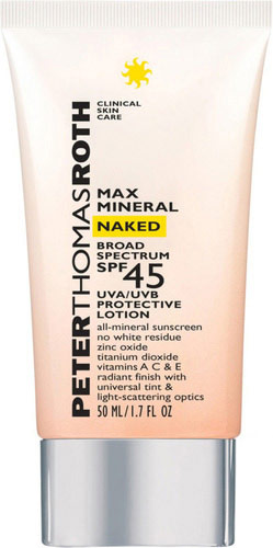 Max Mineral Naked Broad Spectrum SPF 45 UVA/UVB Protective Lotion