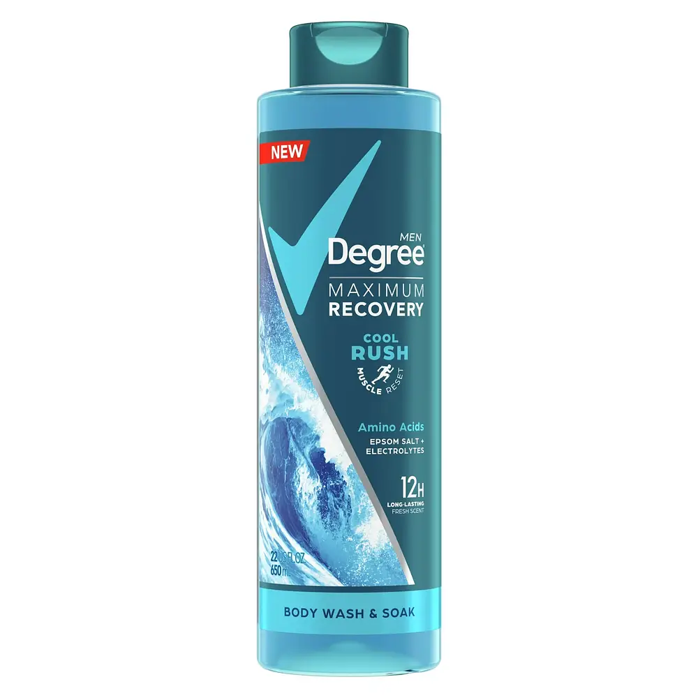 Degree Men Maximum Recovery Body Wash & Soak