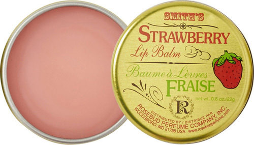 Rosebud Perfume Co. Smith's Strawberry Lip Balm Tin