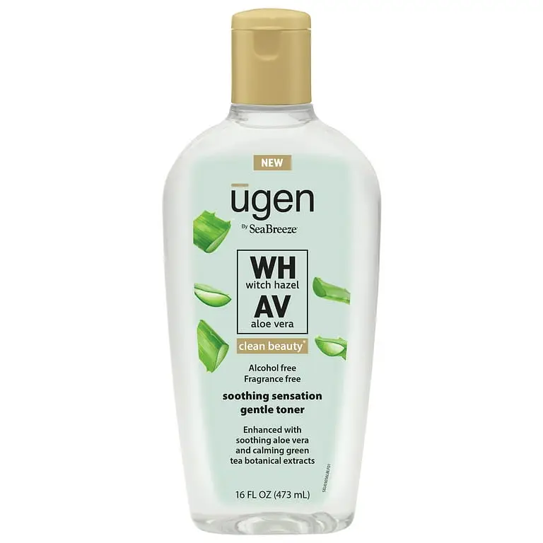Seabreeze Ugen Soothing Sensation Gentle Toner with Witch Hazel and Aloe Vera