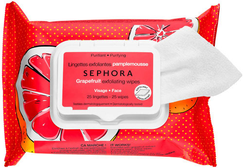 SEPHORA COLLECTION Exfoliating Wipes - Pink Grapefrui - Purifying