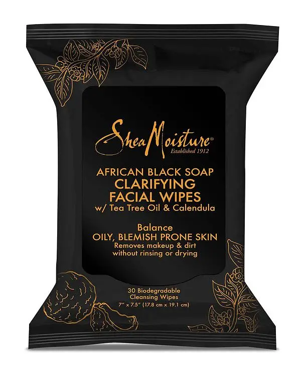 African Black Soap Clarifying Facial Wipes