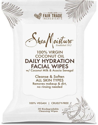 SheaMoisture 100% Virgin Coconut Oil Daily Hydration Facial Wipes