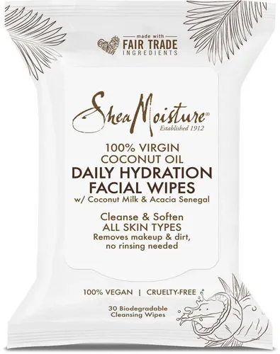 100% Virgin Coconut Oil Daily Hydration Facial Wipes