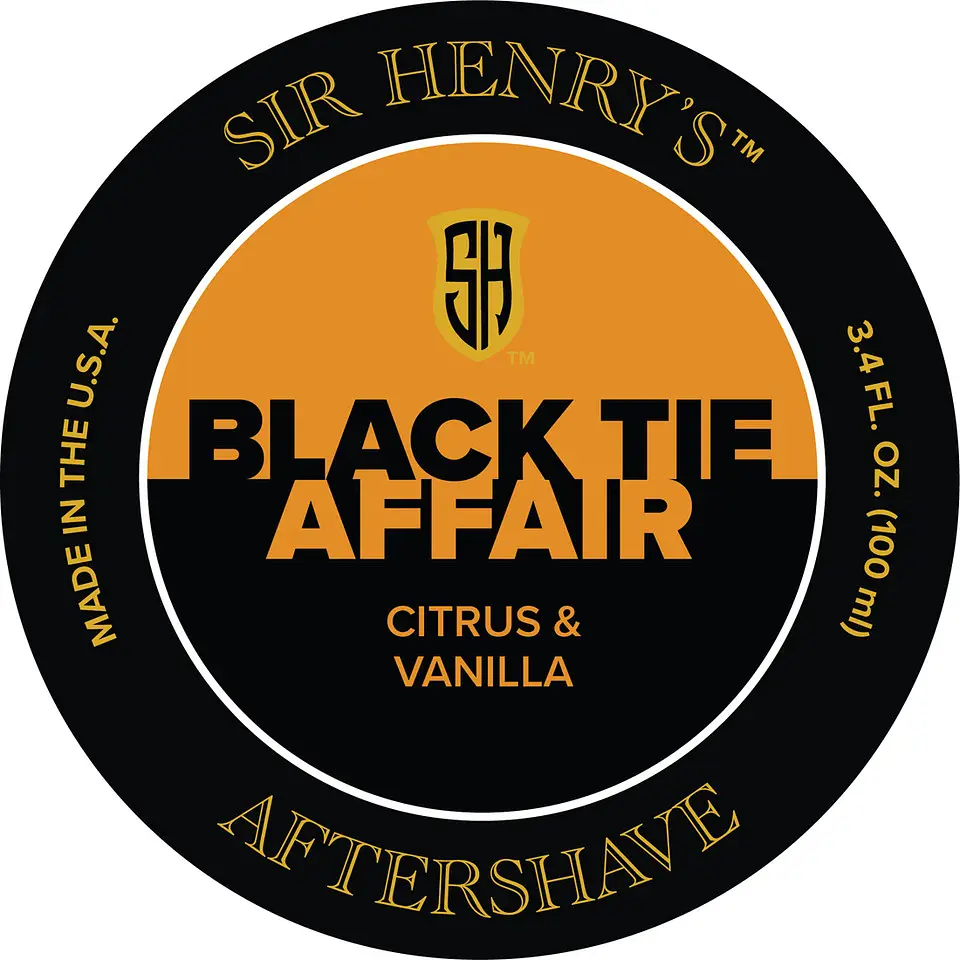 Sir Henry's Aftershave Splash Black Tie Affair Citrus Vanilla