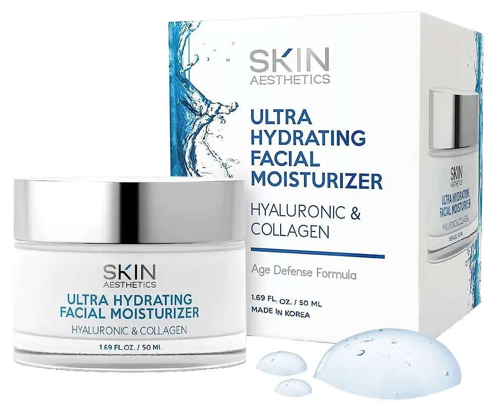Skin Aesthetics Ultra Hydrating Facial Moisturizer With Hyaluronic & Collagen