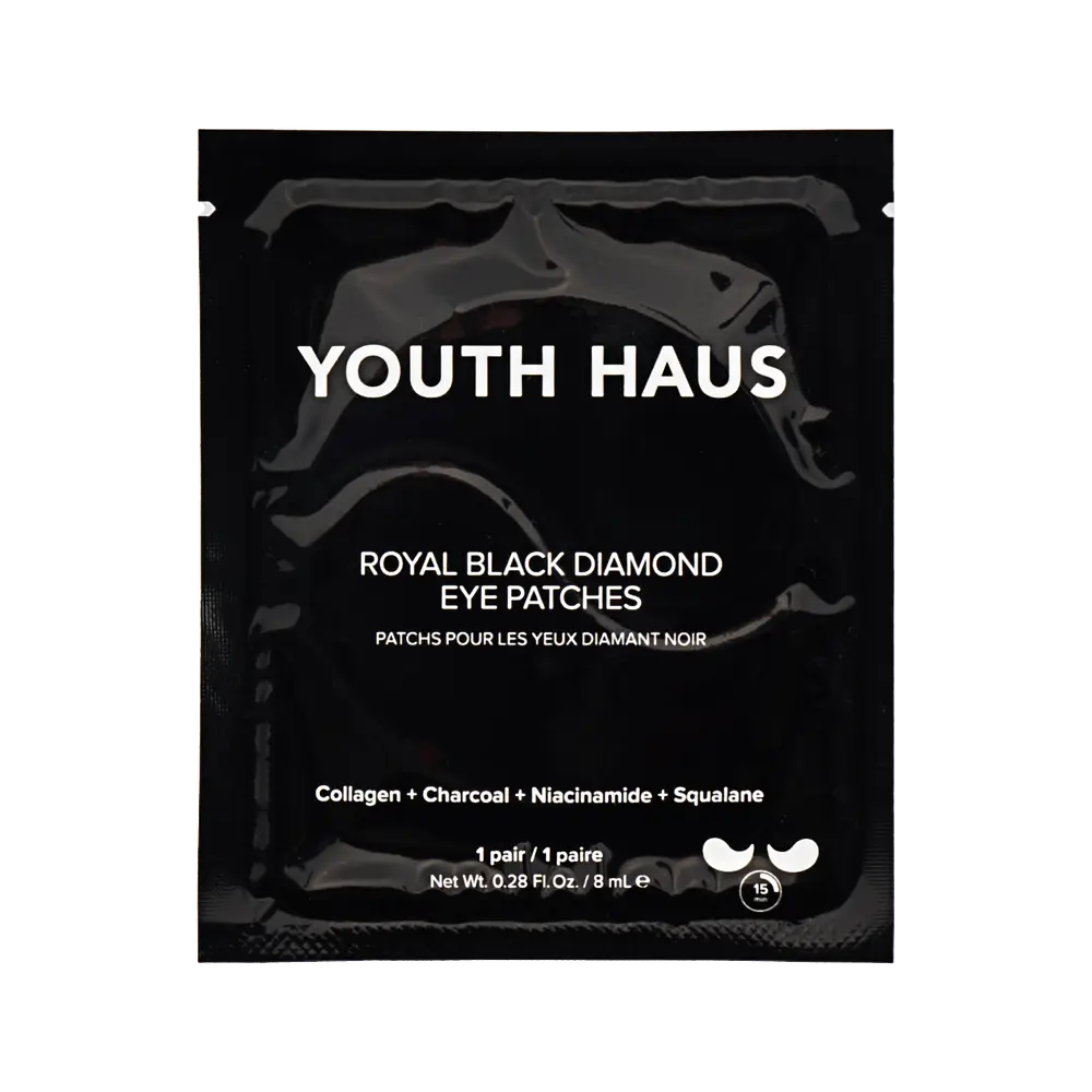 Royal Black Diamond Eye Patches