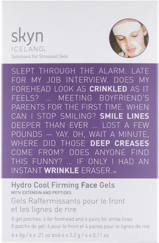 Hydro Cool Firming Face Gels with Extensin and Peptides Forehead